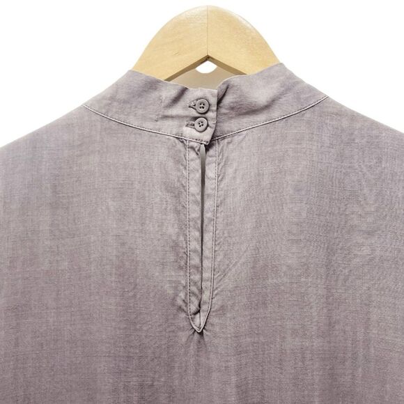 Anthropologie Cloth & Stone Jenna Cropped Jumpsuit Lavender Gray Tencel Size XS - Picture 8 of 15